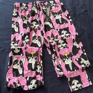 Hot Pink Pug Leggings One Size Dog Print Birthday Pug King Pug